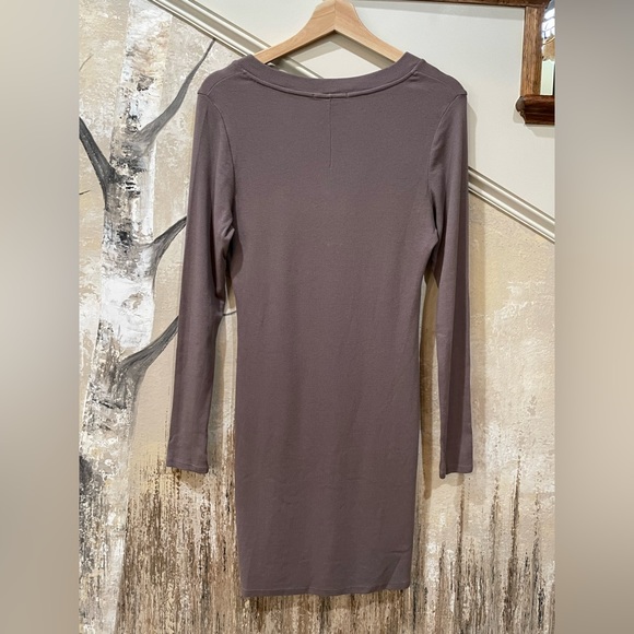 NWT$140•STATESIDE•Ribbed Henley Dress•Sz Medium - Picture 4 of 5
